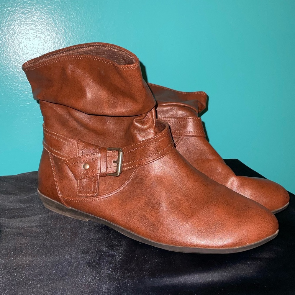 Brown buckle Ankle Bootie Women’s Size 11
